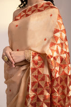 Load image into Gallery viewer, Mystic Loom Hand Embroidery Gulzar Saree
