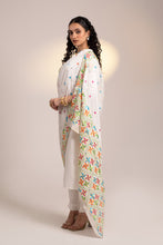 Load image into Gallery viewer, Online Shopping Dupatta | White Pure Chiffon Hand Made phulkari Dupatta for women
